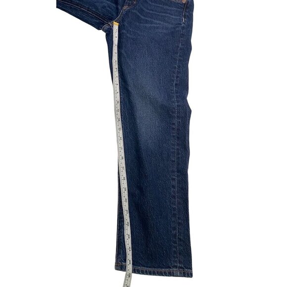 AE Super High rise Ankle Straight Jeans women’s 00 short dark wash - Picture 10 of 11